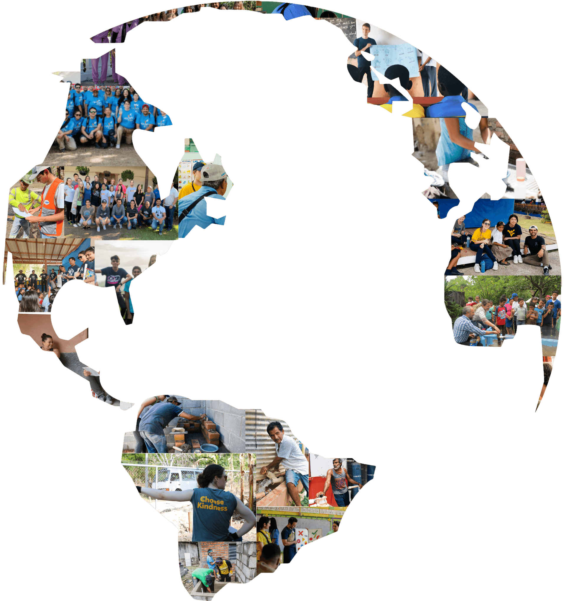 Collage of Public Health Brigades work across the globe